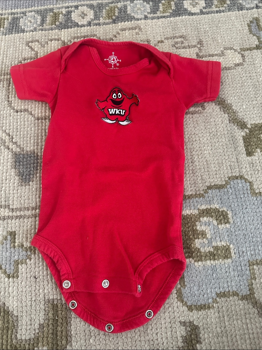 WKU Red Baby One-Piece Bodysuit